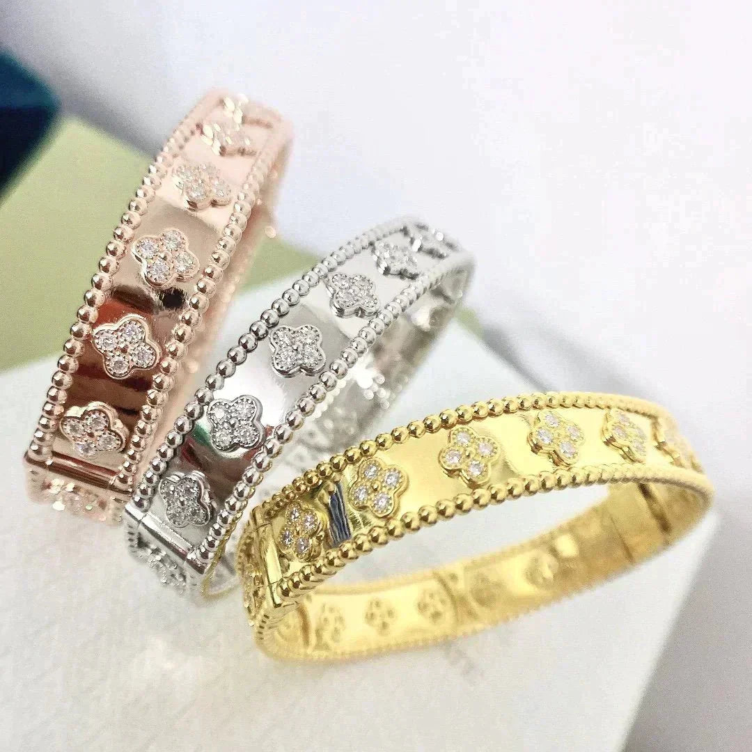 [Lumi Jewelry]CLOVER BRACELET 8MM DIAMONDS