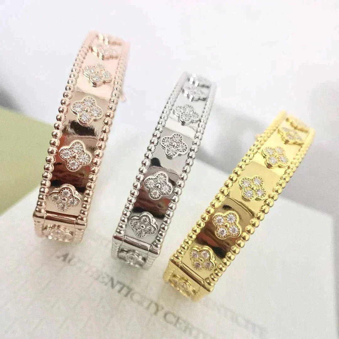 [Lumi Jewelry]CLOVER BRACELET 8MM DIAMONDS