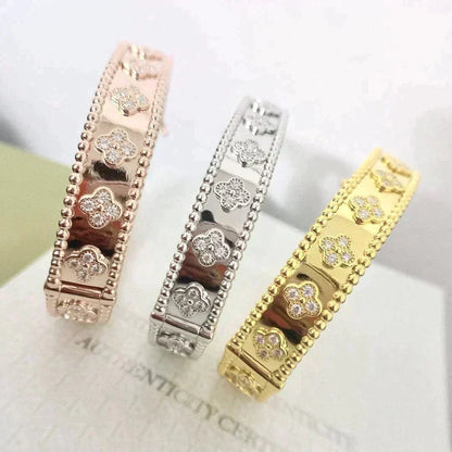[Lumi Jewelry]CLOVER BRACELET 8MM DIAMONDS