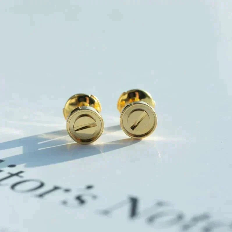 [Lumi Jewelry]LOVE EARRINGS GOLD 10MM