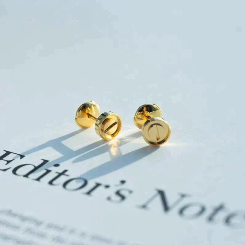 [Lumi Jewelry]LOVE EARRINGS GOLD 10MM