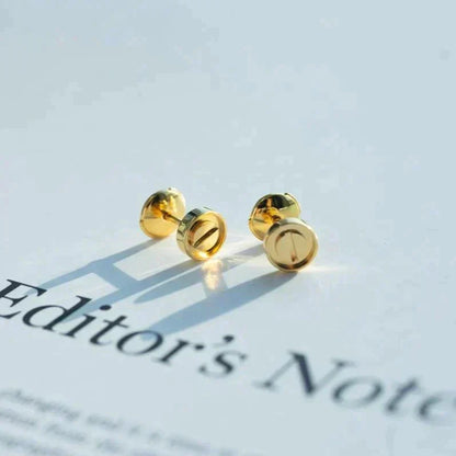 [Lumi Jewelry]LOVE EARRINGS GOLD 10MM