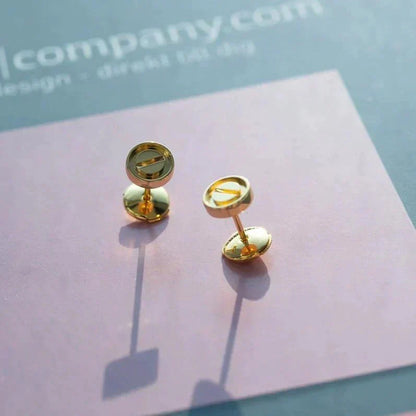 [Lumi Jewelry]LOVE EARRINGS GOLD 10MM