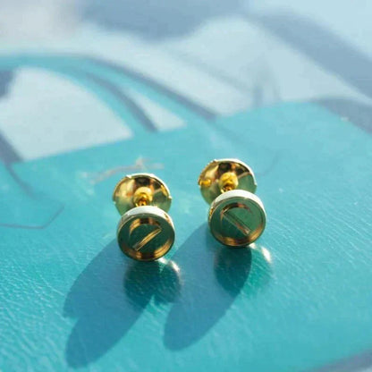 [Lumi Jewelry]LOVE EARRINGS GOLD 10MM
