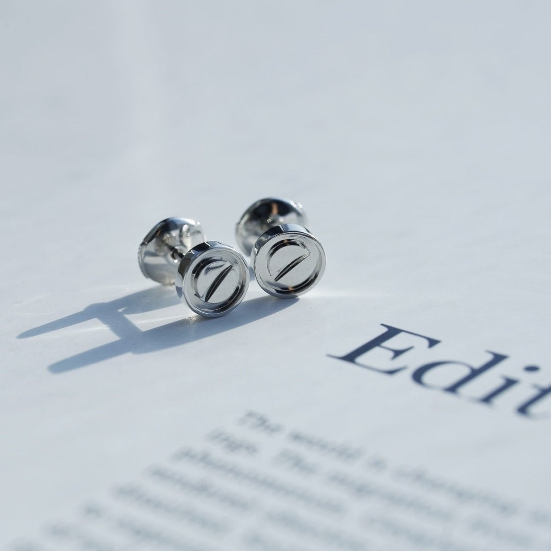 [Lumi Jewelry]LOVE EARRINGS SILVER 10MM
