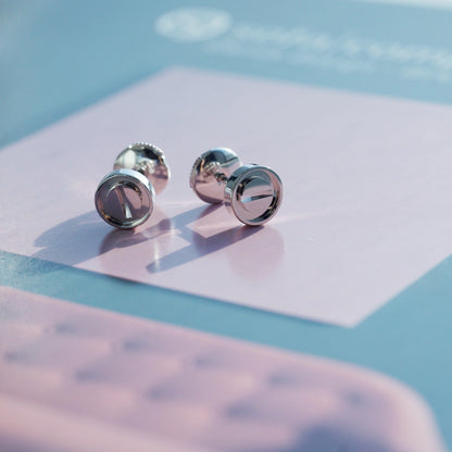 [Lumi Jewelry]LOVE EARRINGS SILVER 10MM
