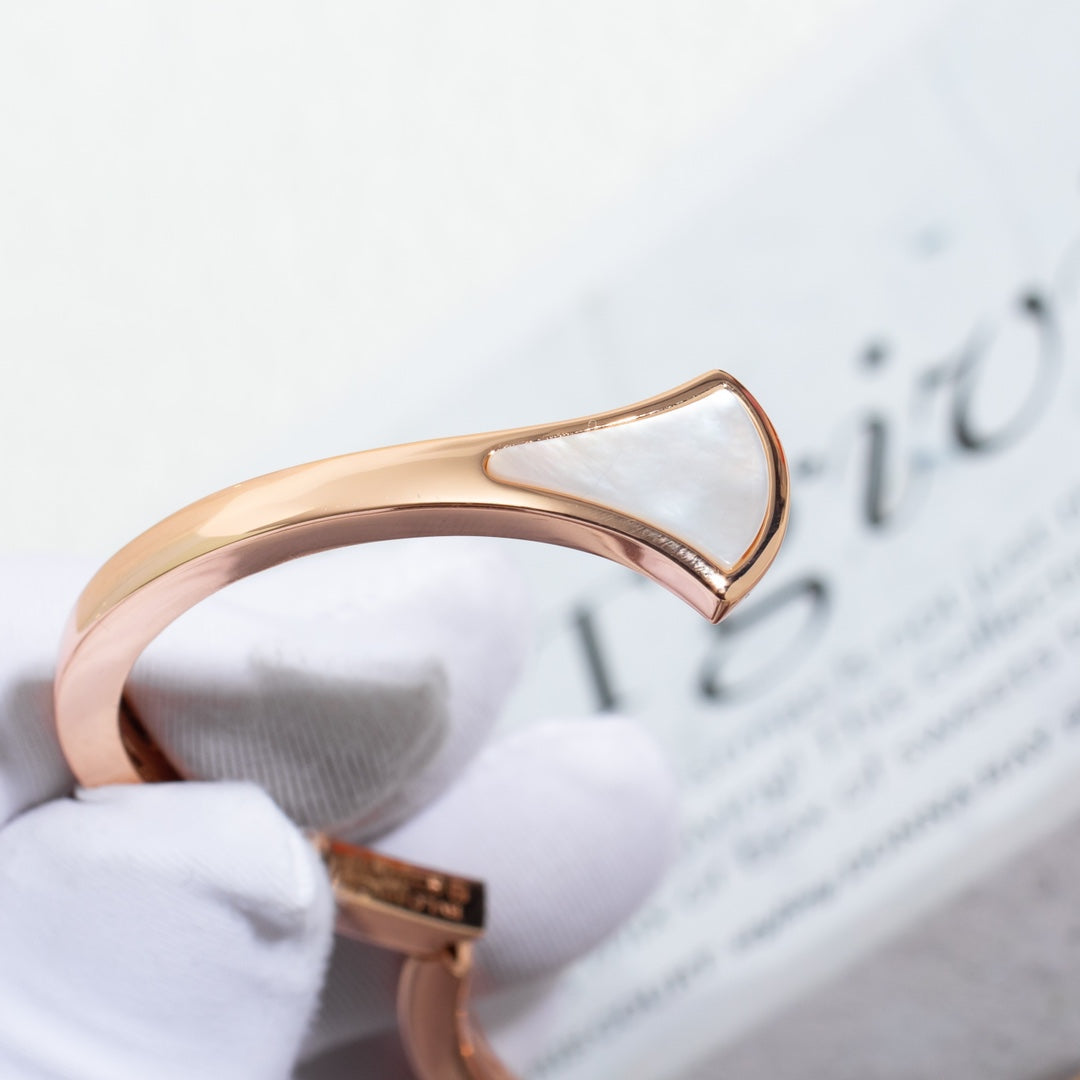 [Lumi Jewelry]DREAM BRACELET OPEN PINK GOLD MOP