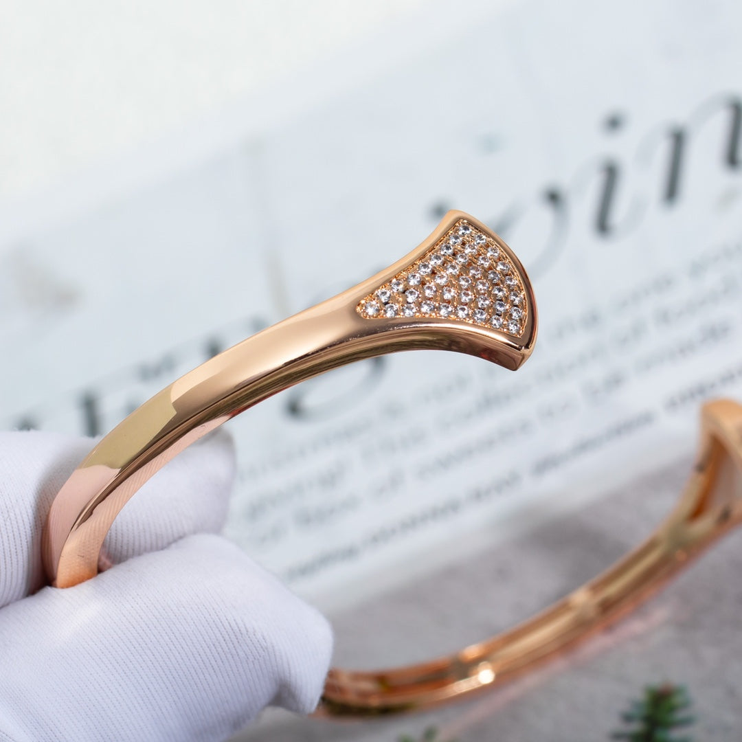 [Lumi Jewelry]DREAM BRACELET OPEN PINK GOLD MOP DIAMOND