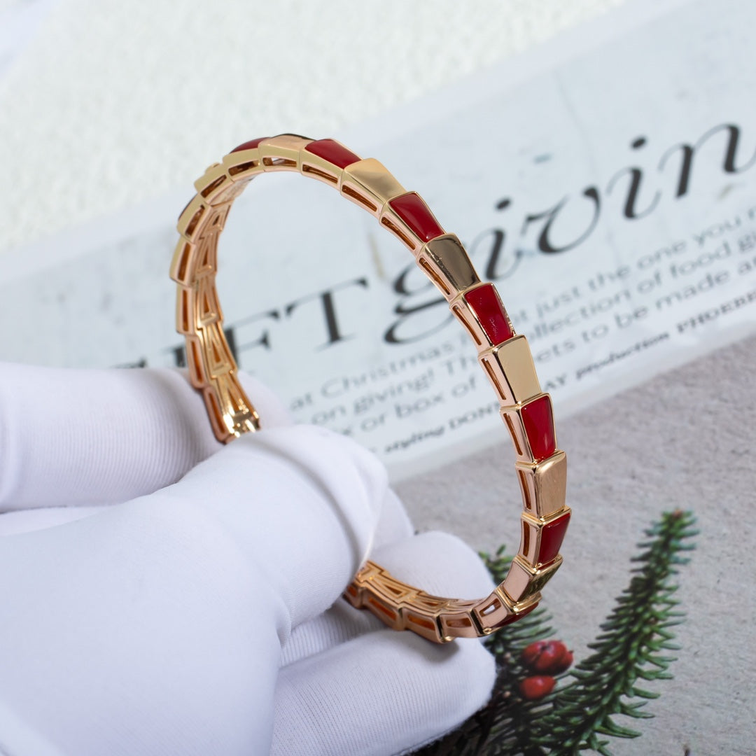 [Lumi Jewelry]SERPENTI BRACELET PINK GOLD RUBELLITE