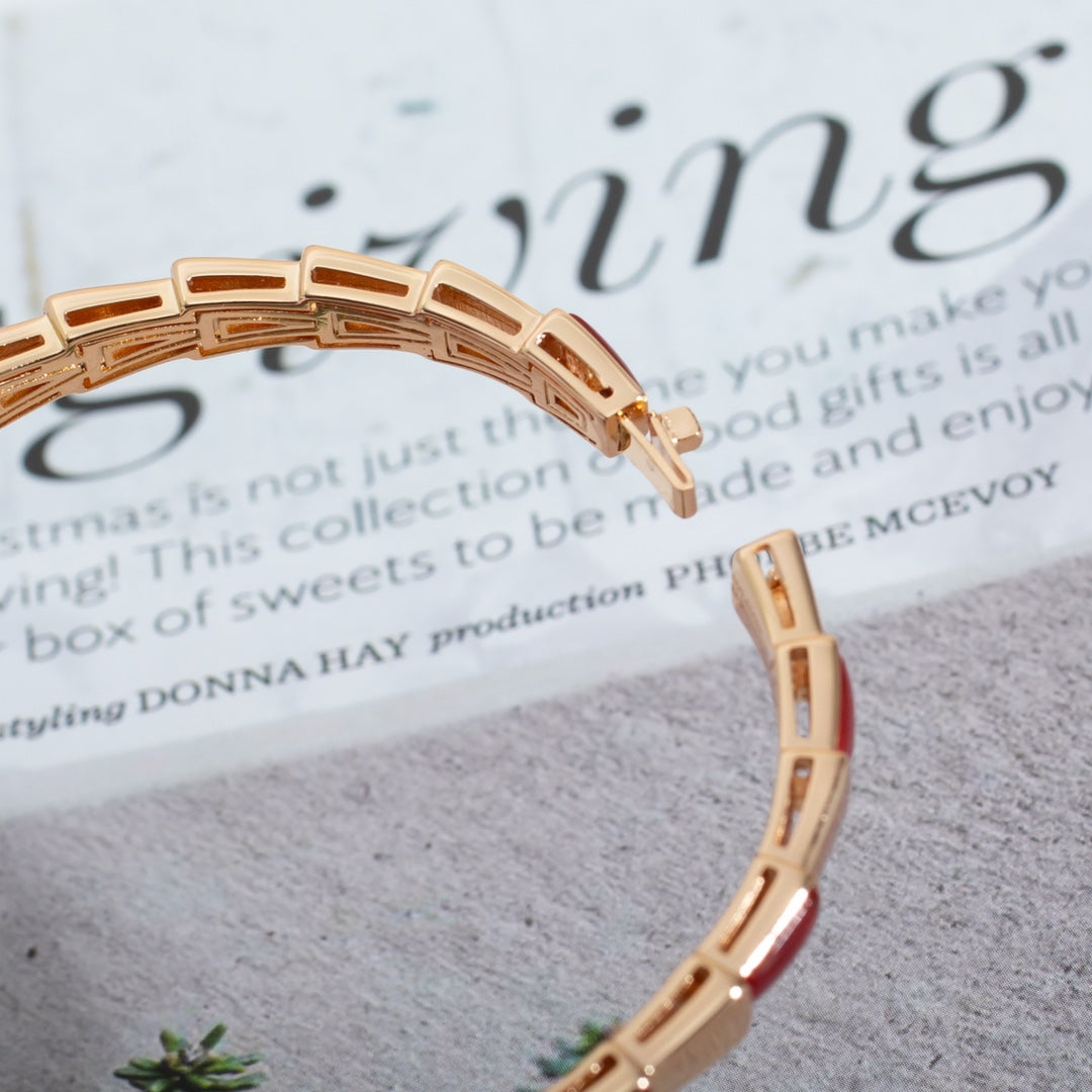 [Lumi Jewelry]SERPENTI BRACELET PINK GOLD RUBELLITE