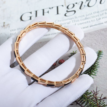 [Lumi Jewelry]SERPENTI BRACELET PINK GOLD ONYX