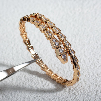 [Lumi Jewelry]SERPENTI BRACELET 6.8MM PINK GOLD DIAMOND