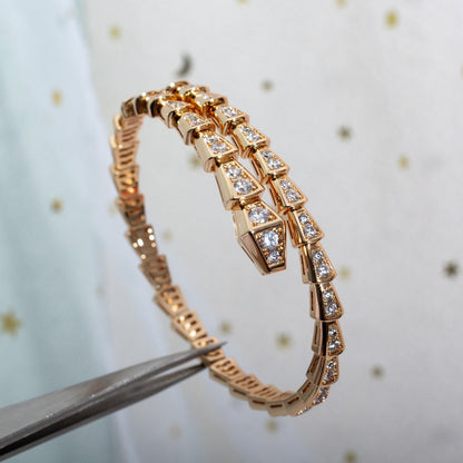 [Lumi Jewelry]SERPENTI BRACELET 6.8MM PINK GOLD DIAMOND