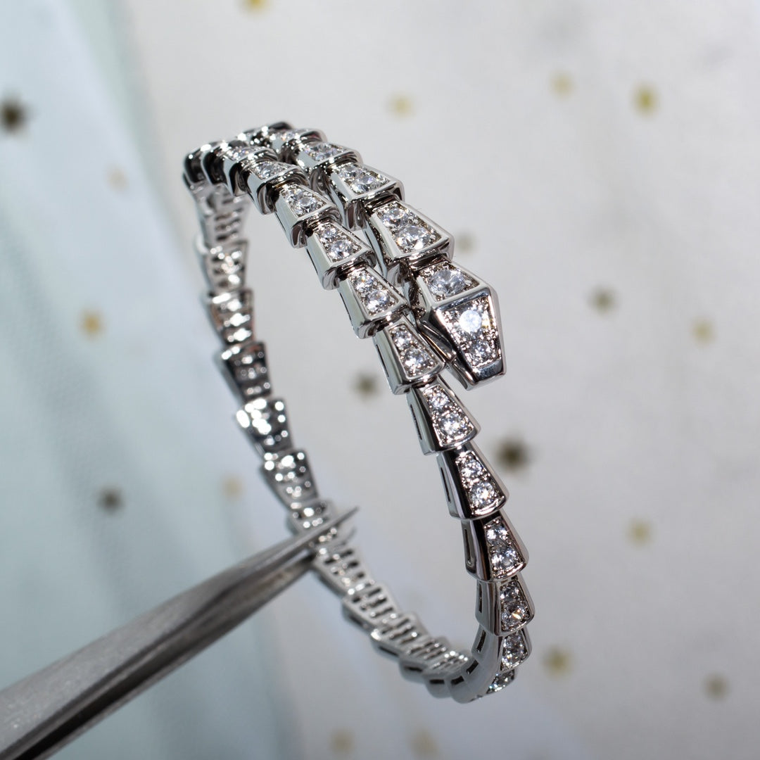 [Lumi Jewelry]SERPENTI BRACELET 6MM SILVER DIAMOND