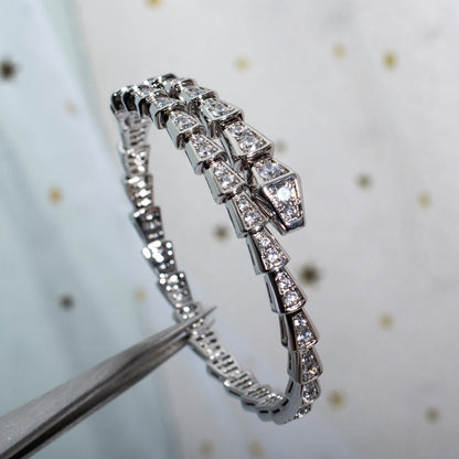 [Lumi Jewelry]SERPENTI BRACELET 6MM SILVER DIAMOND