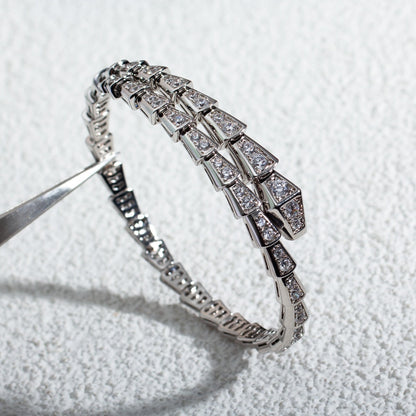 [Lumi Jewelry]SERPENTI BRACELET 6MM SILVER DIAMOND