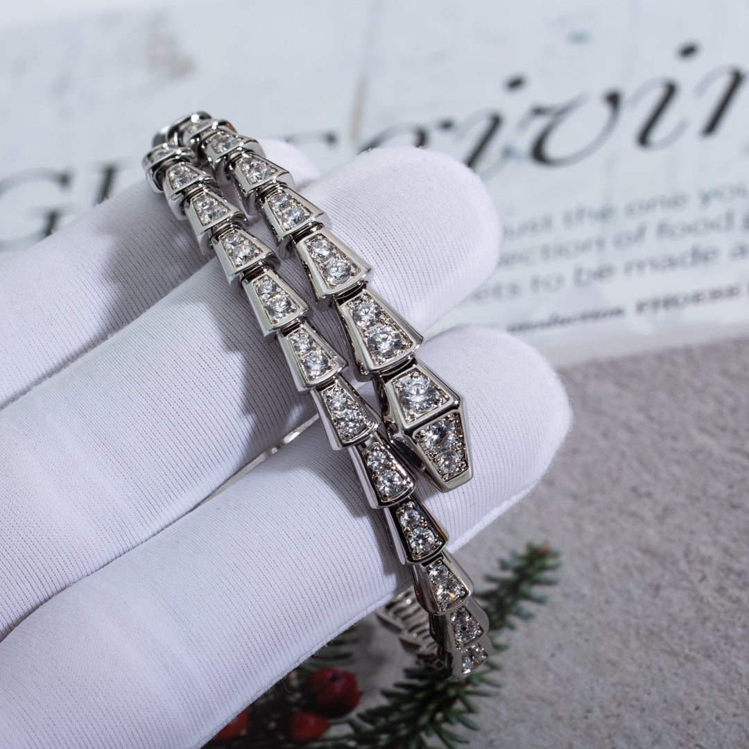 [Lumi Jewelry]SERPENTI BRACELET 6MM SILVER DIAMOND