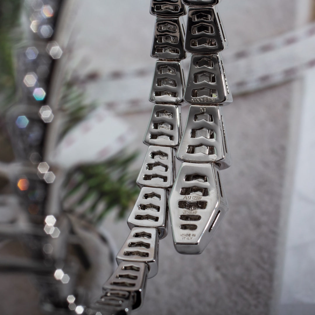 [Lumi Jewelry]SERPENTI BRACELET 6MM SILVER DIAMOND
