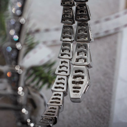 [Lumi Jewelry]SERPENTI BRACELET 6MM SILVER DIAMOND