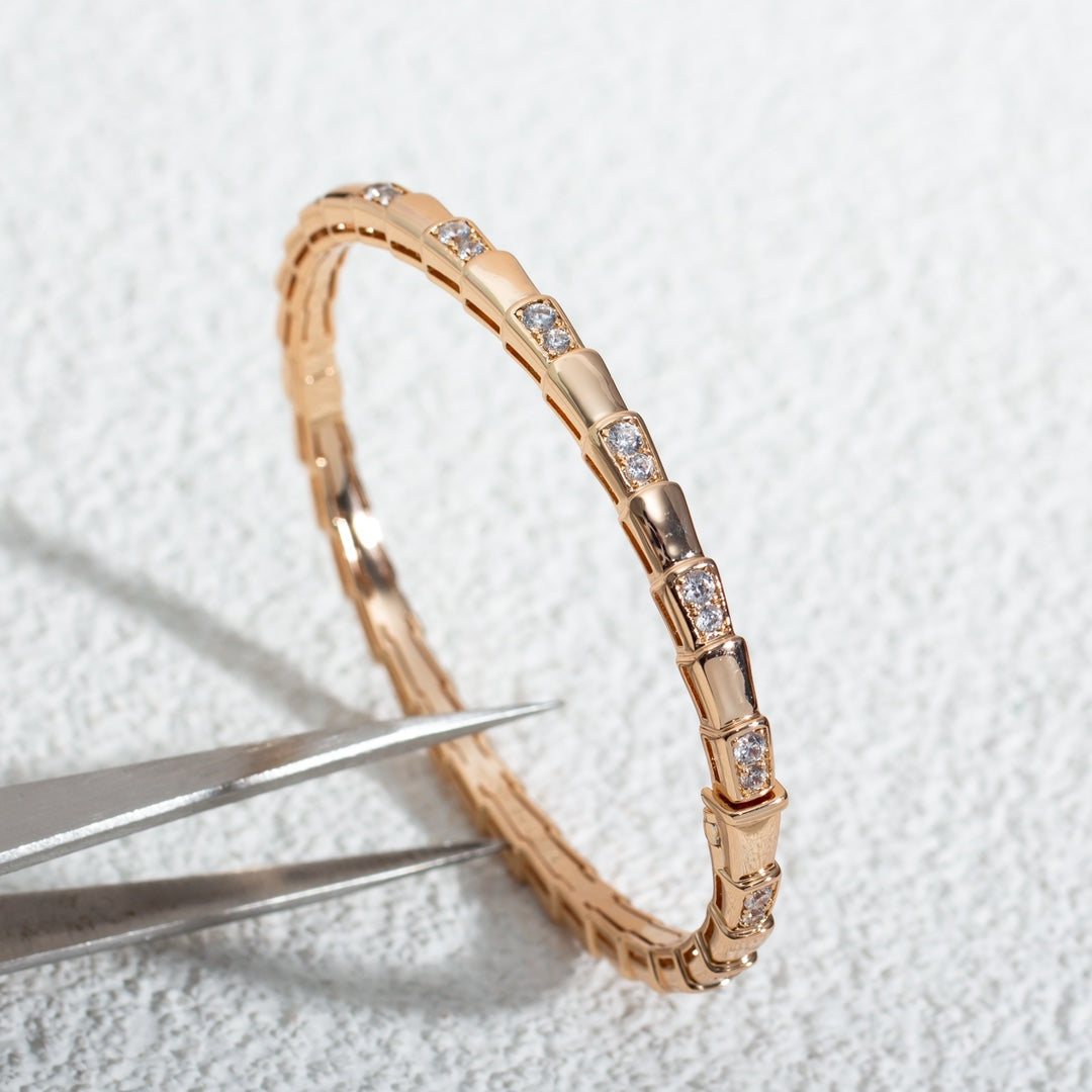 [Lumi Jewelry]SERPENTI SMALL BRACELET PINK GOLD DIAMOND