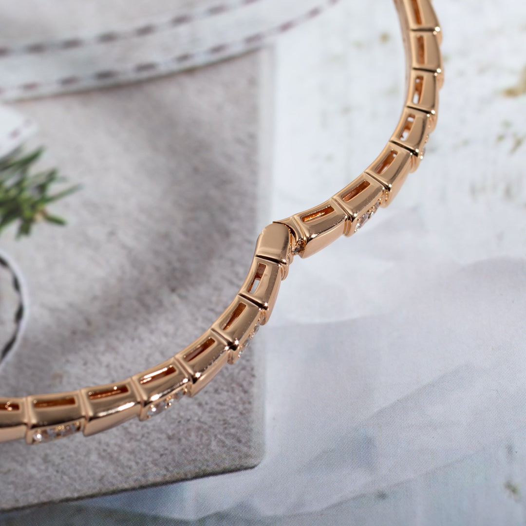 [Lumi Jewelry]SERPENTI SMALL BRACELET PINK GOLD DIAMOND