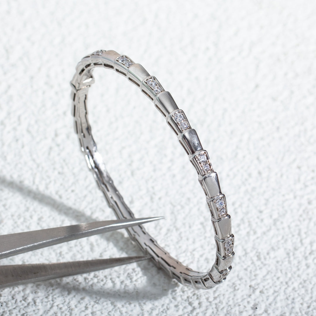 [Lumi Jewelry]SERPENTI BRACELET SILVER DIAMOND