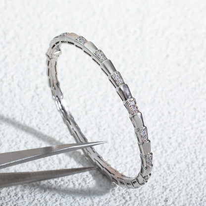 [Lumi Jewelry]SERPENTI BRACELET SILVER DIAMOND