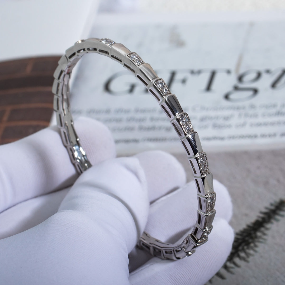 [Lumi Jewelry]SERPENTI BRACELET SILVER DIAMOND