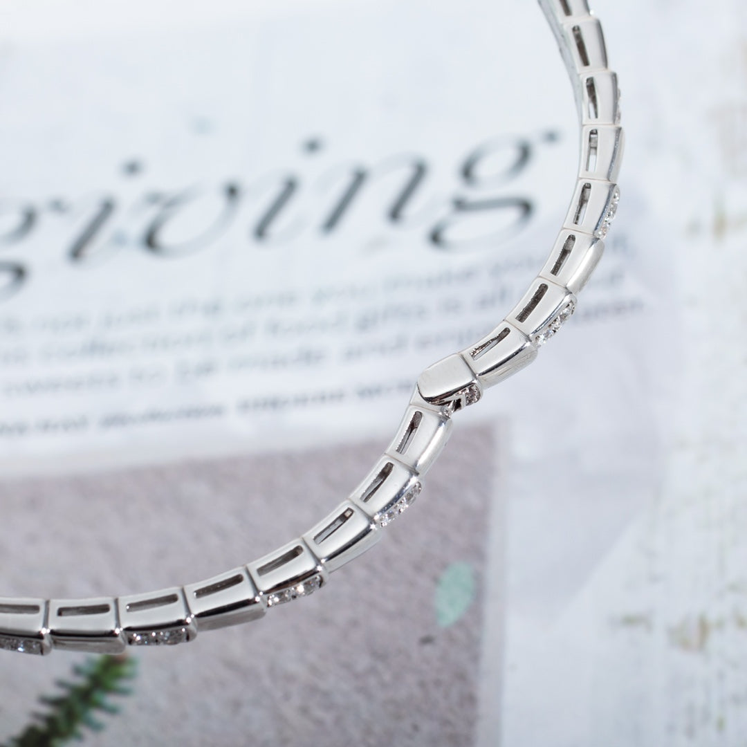 [Lumi Jewelry]SERPENTI BRACELET SILVER DIAMOND
