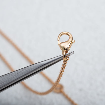 [Lumi Jewelry]PARENTESI NECKLACE PINK GOLD