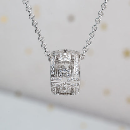 [Lumi Jewelry]PARENTESI NECKLACE SILVER DIAMOND