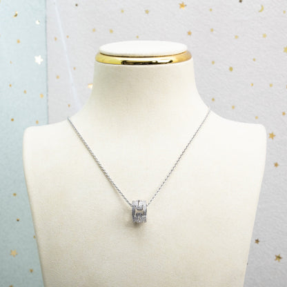 [Lumi Jewelry]PARENTESI NECKLACE SILVER DIAMOND
