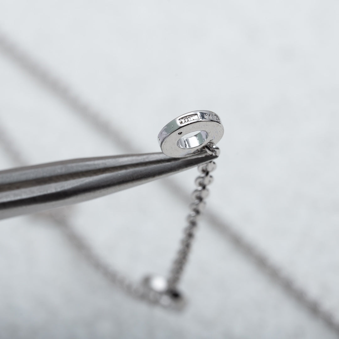 [Lumi Jewelry]PARENTESI NECKLACE SILVER DIAMOND