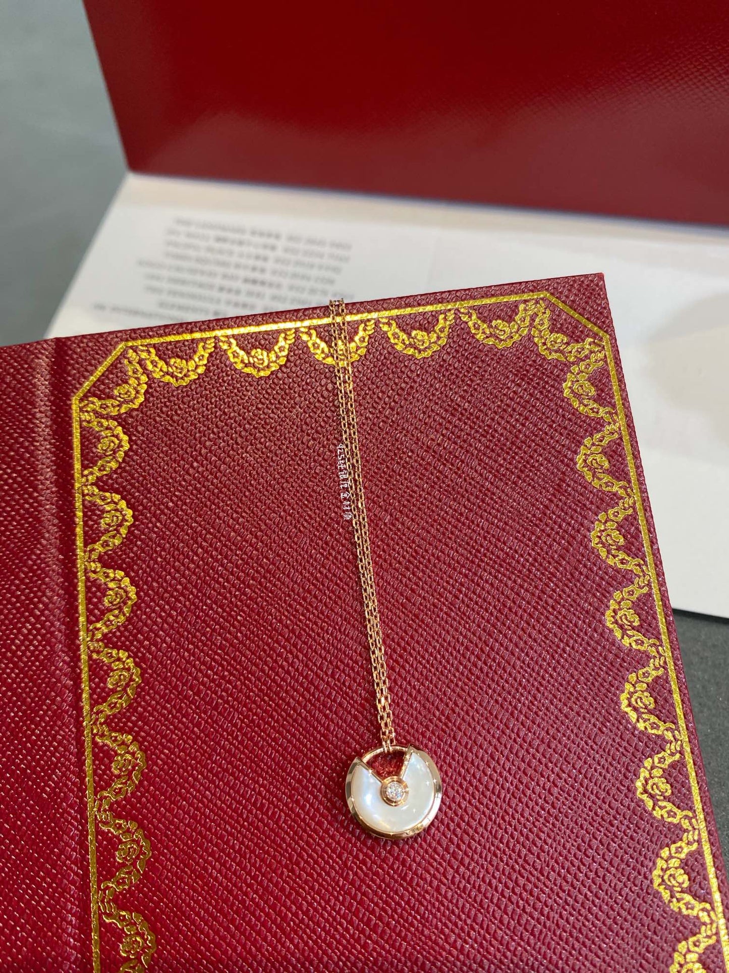 [Lumi Jewelry]AMULETTE ROSE GOLD MOP NECKLACE