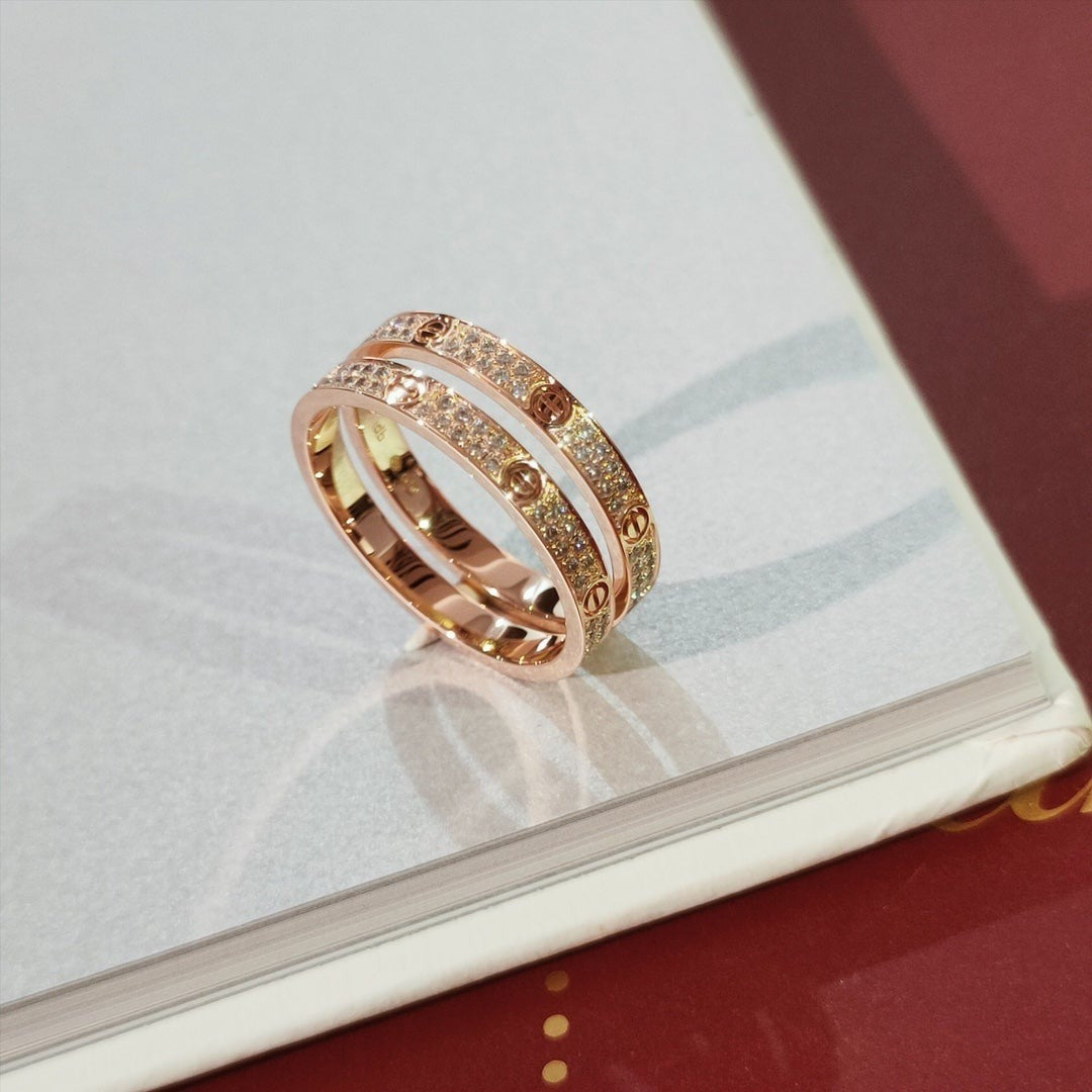[Lumi Jewelry]LOVE RING 2.65MM DIAMOND