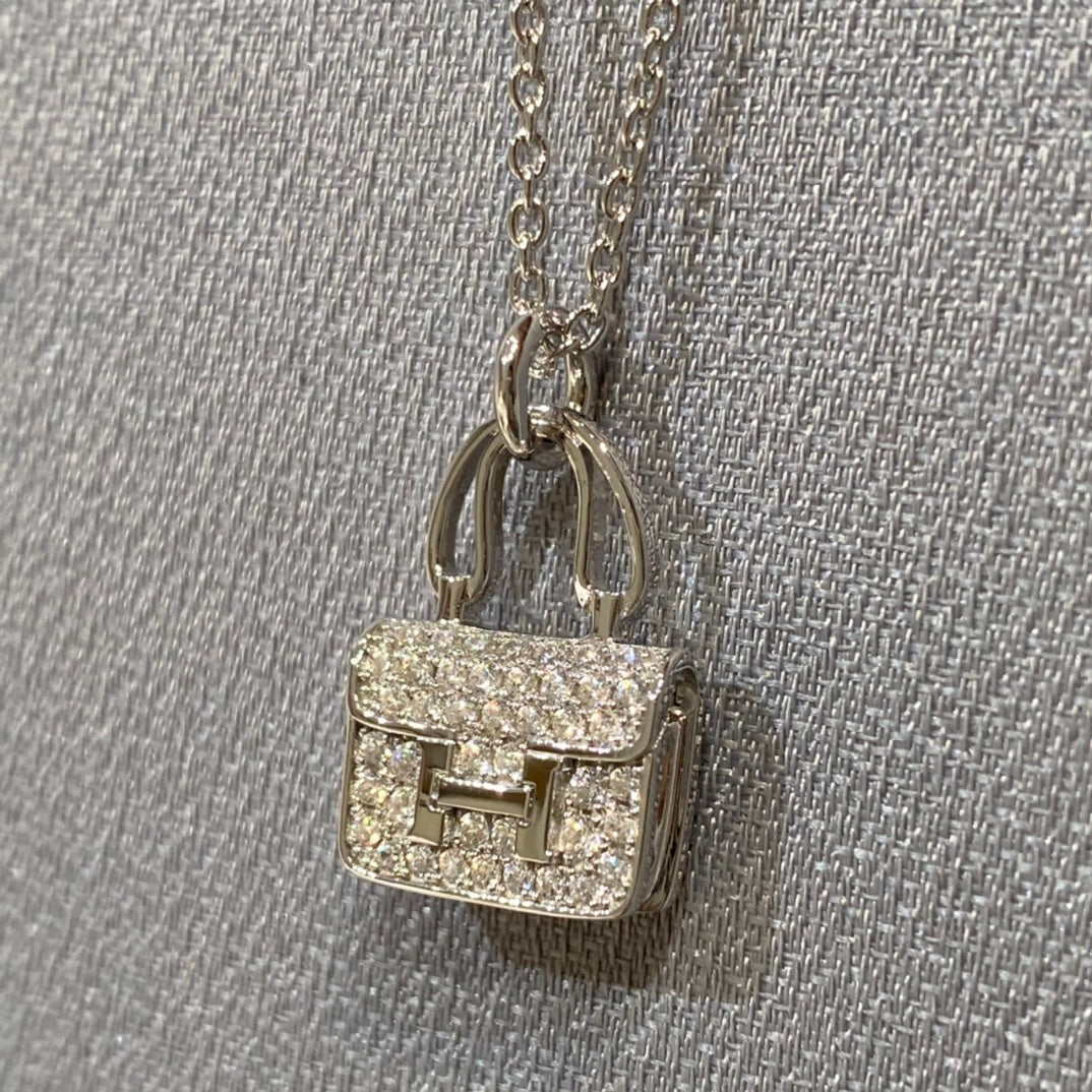 [Lumi Jewelry]CONSTANCE PEDANT DIAMOND NECKLACE