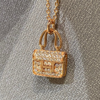 [Lumi Jewelry]CONSTANCE PEDANT DIAMOND NECKLACE