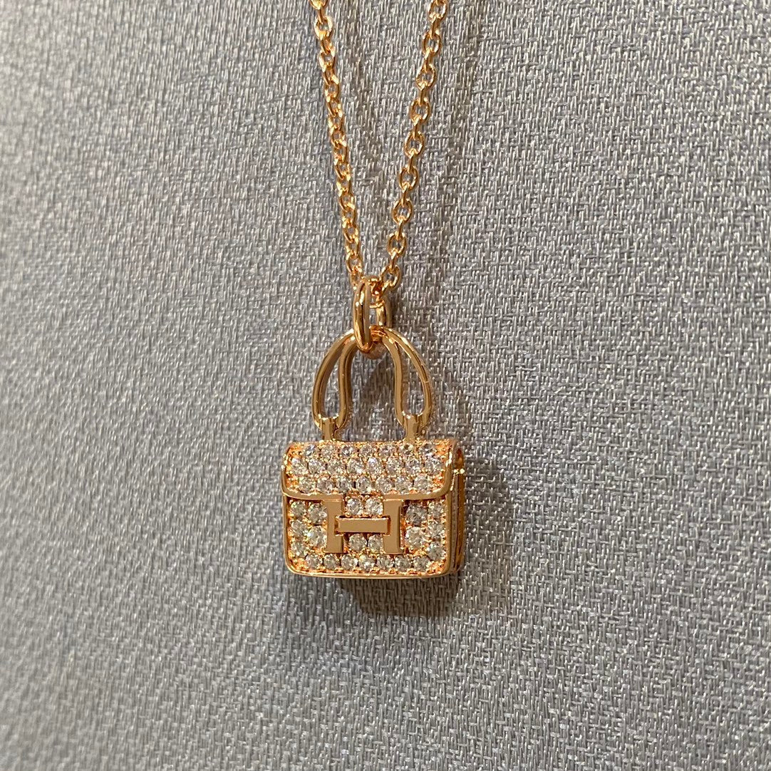 [Lumi Jewelry]CONSTANCE PEDANT DIAMOND NECKLACE