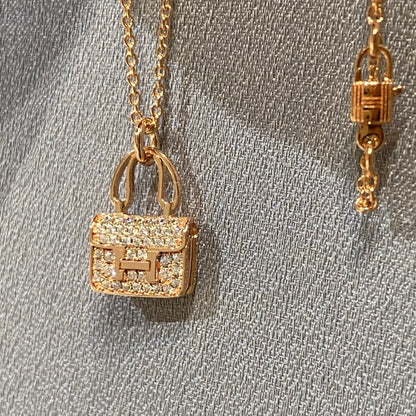 [Lumi Jewelry]CONSTANCE PEDANT DIAMOND NECKLACE