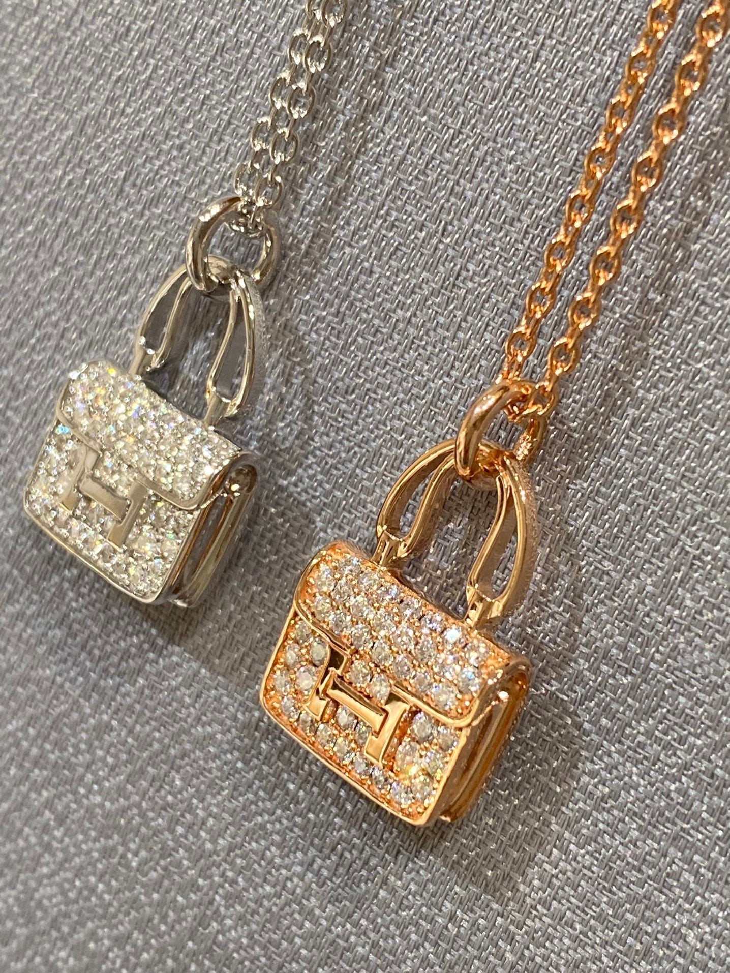 [Lumi Jewelry]CONSTANCE PEDANT DIAMOND NECKLACE