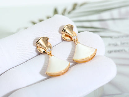 [Lumi Jewelry]DREAM MOP PINK GOLD EARRINGS