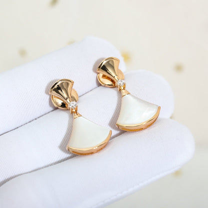 [Lumi Jewelry]DREAM MOP PINK GOLD EARRINGS