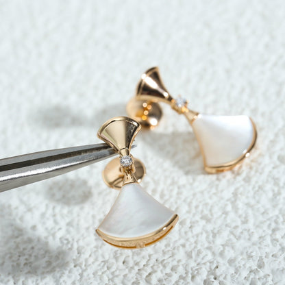 [Lumi Jewelry]DREAM MOP PINK GOLD EARRINGS