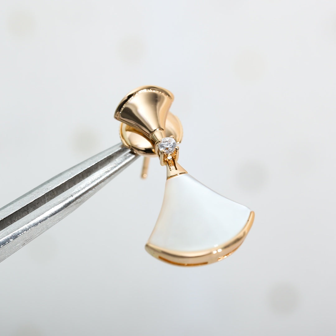 [Lumi Jewelry]DREAM MOP PINK GOLD EARRINGS