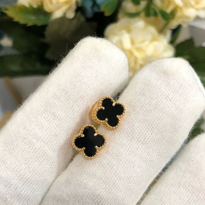 [Lumi Jewelry]CLOVER MINI GOLD EARRINGS