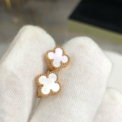 [Lumi Jewelry]CLOVER MINI GOLD EARRINGS