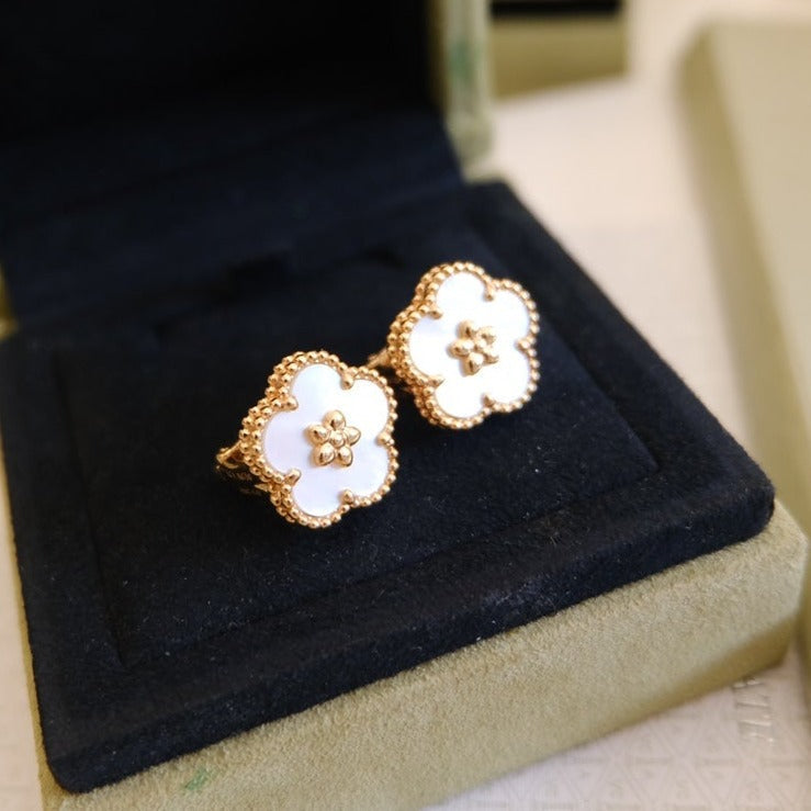 [Lumi Jewelry]LUCKY WHITE MOP EARRINGS