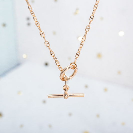 [Lumi Jewelry]ECHAPPEE NECKLACE PINK GOLD