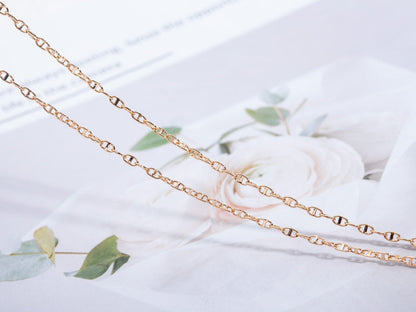 [Lumi Jewelry]ECHAPPEE NECKLACE PINK GOLD
