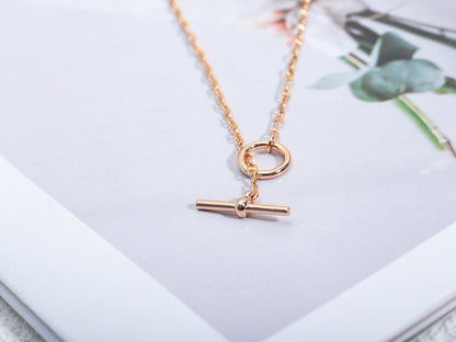 [Lumi Jewelry]ECHAPPEE NECKLACE PINK GOLD